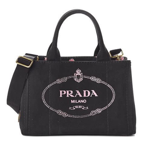 Prada Small Canapa Tote 